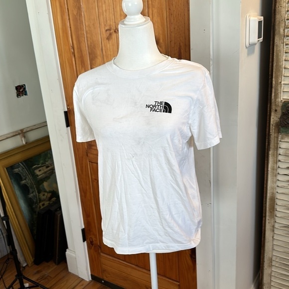The North Face white and black short sleeve T-shirt size M - Picture 4 of 6